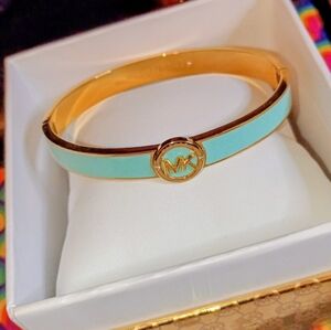 Michael Kors Gold and Blue Women's Bracelet